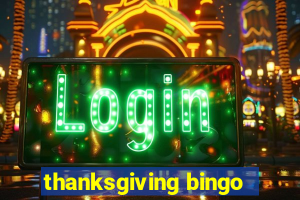 thanksgiving bingo